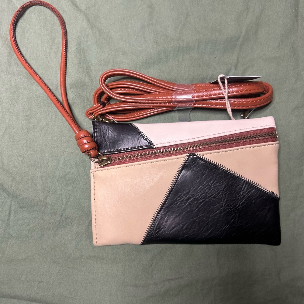 Universal Thread Patchwork Crossbody Purse - Beige, Black, White - New with Tags